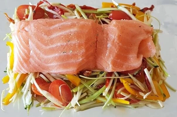 Lachs in der Folie mit A-Mare